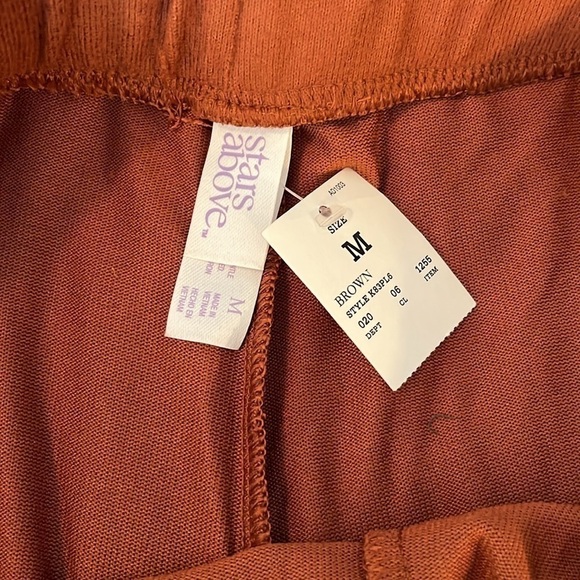 Stars Above Women’s Brown 97% Polyester 2% Spandex Shorts Size Medium NWT - Picture 5 of 6